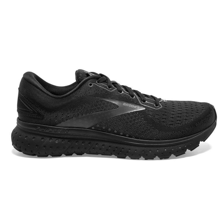 Brooks GLYCERIN 18 Road Running Shoes Mens Canada - Black/Ebony/Grey/Charcoal (ADJ451082)